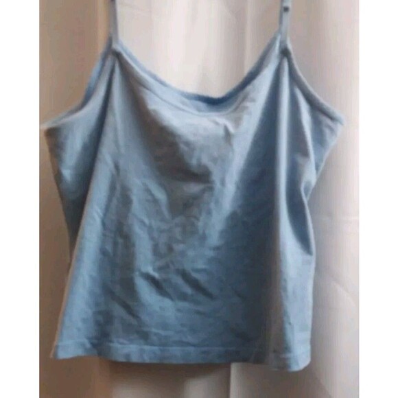 Women's Route 66 Stretch Shelf Bra Crop Camis Size XL  Blue - Picture 4 of 4